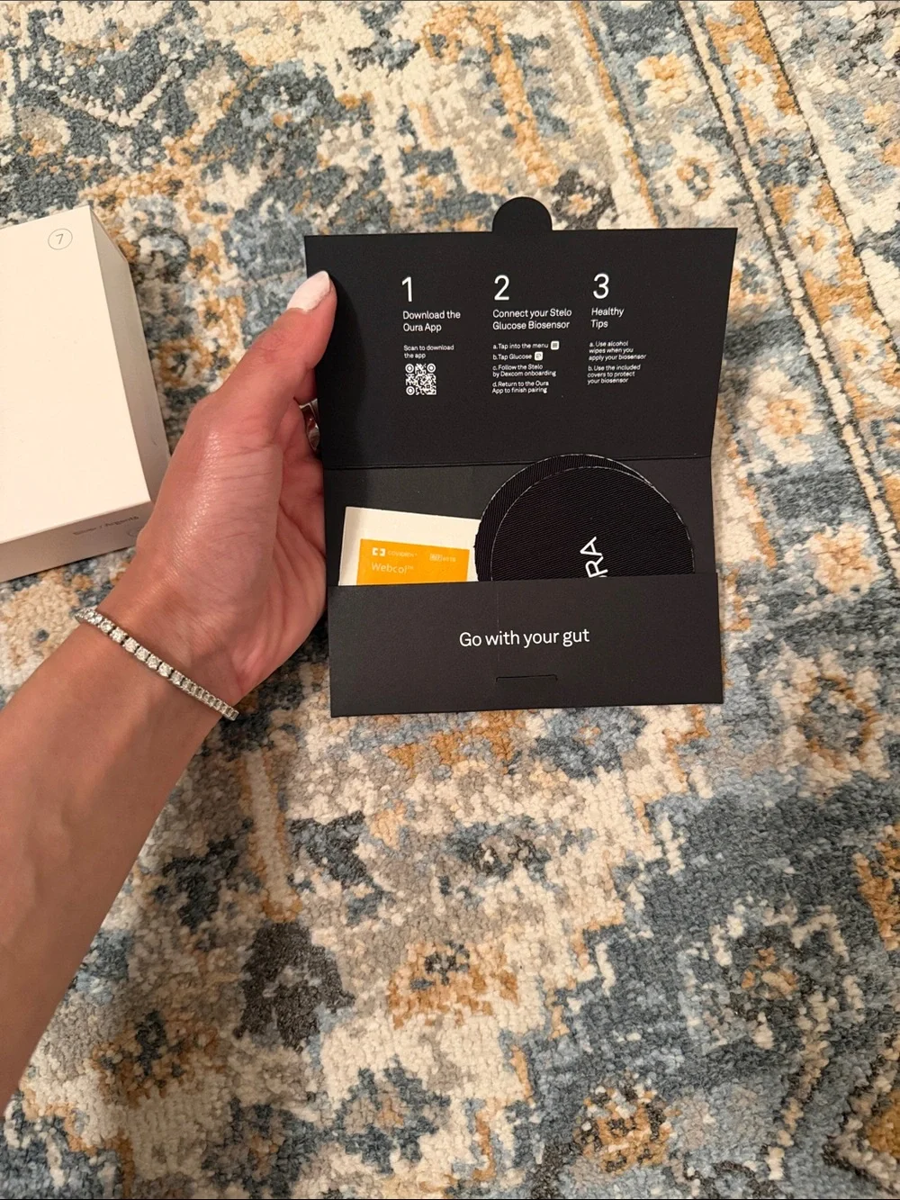 Oura Ring 4 Silver Size 7 + Dexcom Stelo CGM Bundle | lightly used